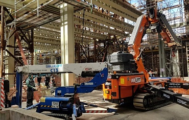 Мини-кран JF 545 и спайдер-вышка C13